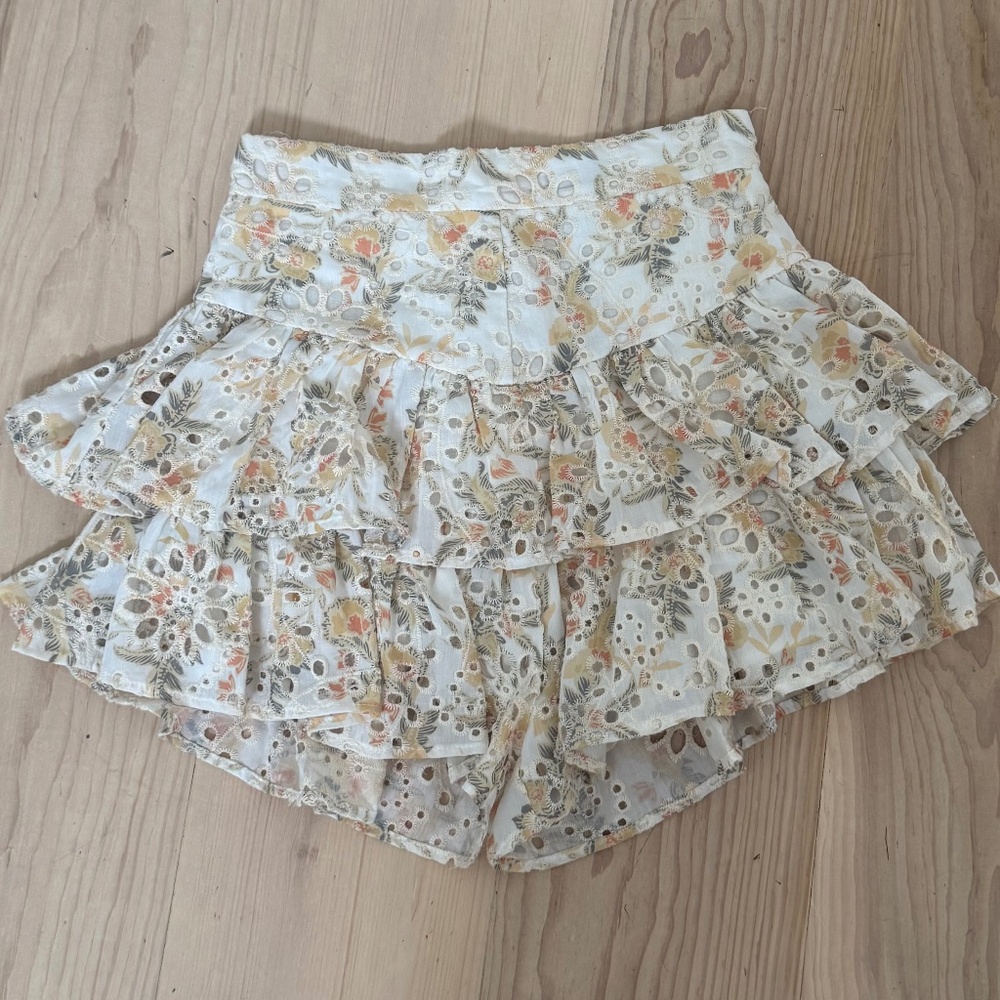 Bardot ruffle skort